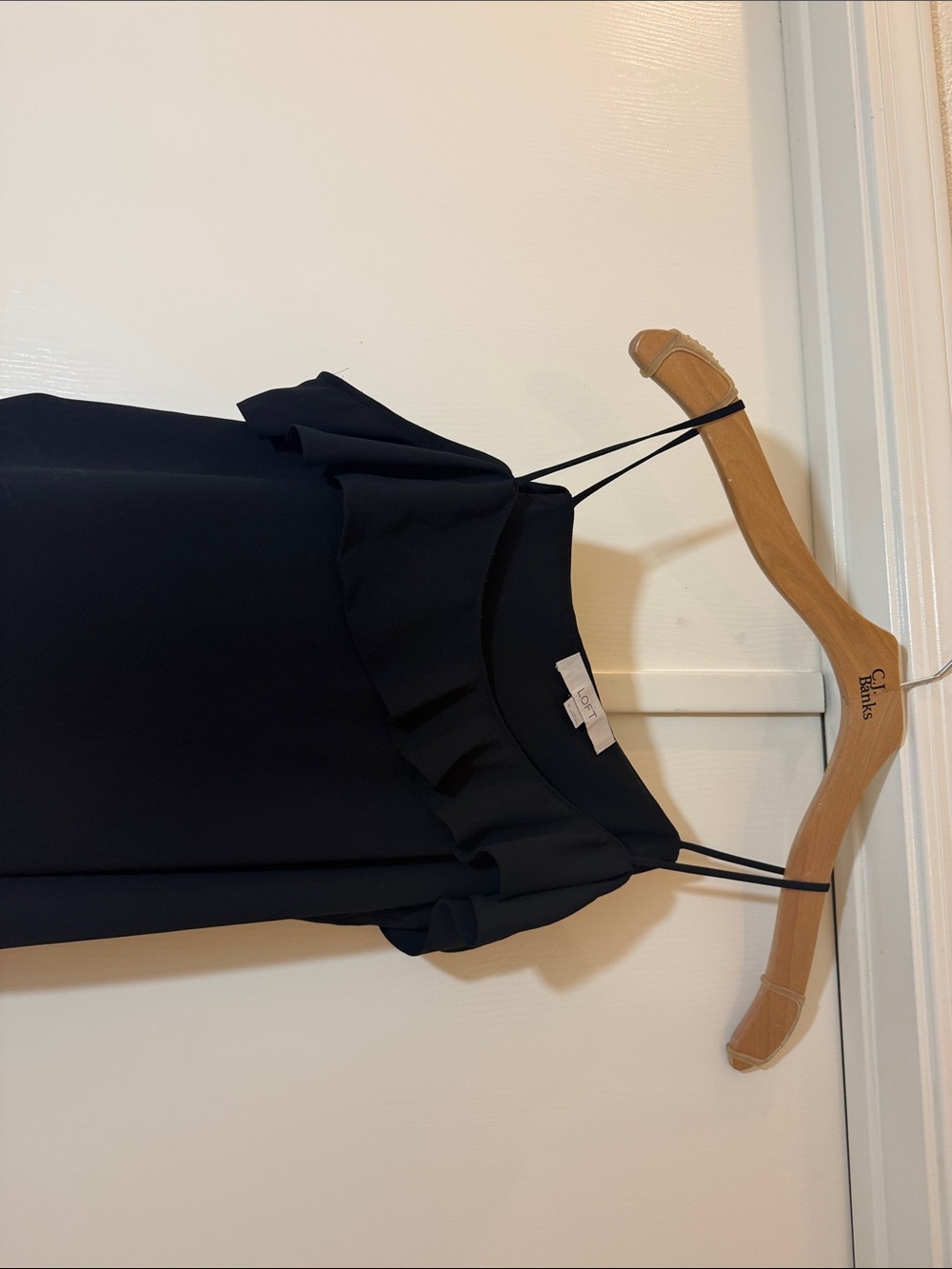 LOFT Black Ruffle Off-Shoulder - Picture 3 of 3